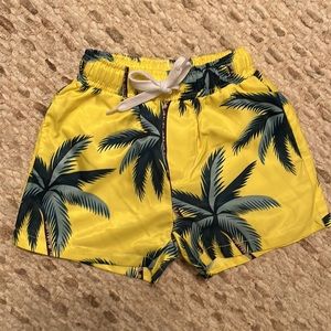 Matching swim trunks mommy & me 3-6 mos